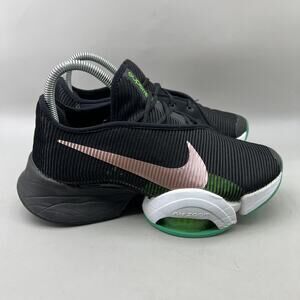 Nike Air Zoom SuperRep 2 Training Shoes Women Size 7 Black Green HIIT Sneakers